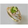 10K, 14K or 18K Gold Ladies Ring, Peridot, R137