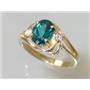 10K, 14K or 18K Gold Ladies Ring, Paraiba Topaz, R176