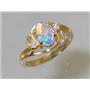 10K, 14K or 18K Gold Ladies Ring, Mercury Mist Topaz, R176