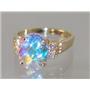 10K, 14K or 18K Gold Ladies Ring, Mercury Mist Topaz, R123