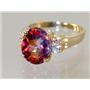 10K, 14K or 18K Gold Ladies Ring, Twilight Fire Topaz, R123