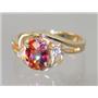 10K, 14K or 18K Gold Ladies Ring, Twilight Fire Topaz, R176