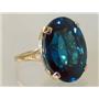 10K, 14K or 18K Gold Ladies Ring, London Blue Topaz, R129