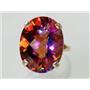 10K, 14K or 18K Gold Ladies Ring, Twilight Fire Topaz, R129