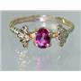 10K, 14K or 18K Gold Ladies Ring, Pure Pink Topaz, R192