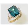 10K, 14K or 18K Gold Ladies Ring, Paraiba Topaz, R183