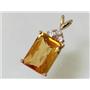 P042, Citrine 14k Gold Pendant