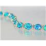 B003C, Blue Green Lab Opal Gold Bracelet
