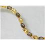 B002, Citrine & Smoky Quartz Gold Bracelet