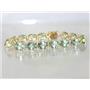 B003, Green Amethyst Gold Bracelet