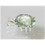925 Sterling Silver Pendant, Green Amethyst, SP004