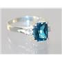SR171, London Blue Topaz, 925 Sterling Silver Ring