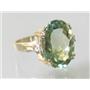 10K, 14K or 18K Gold Ladies Ring, Green Amethyst, R269
