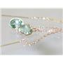 14k Gold Threader Earrings, Green Amethyst, E005