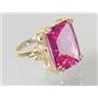 10K, 14K or 18K Gold Ladies Ring, Pure Pink Topaz, R039
