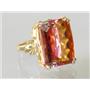 10K, 14K or 18K Gold Ladies Ring, Twilight Fire Topaz, R039