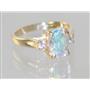 10K, 14K or 18K Gold Ladies Ring, Mercury Mist Topaz, R171