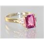 10K, 14K or 18K Gold Ladies Ring, Pure Pink Topaz, R171