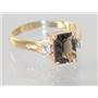10K, 14K or 18K Gold Ladies Ring, Smoky Quartz, R171