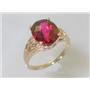 10K, 14K or 18K Gold Ladies Ring, Crimson Fire Topaz, R139