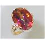 10K, 14K or 18K Gold Ladies Ring, Twilight Fire Topaz, R269