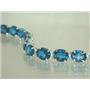 SB003, London Blue Topaz, 925 Sterling Silver Bracelet