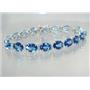 SB003, Neptune Garden Topaz, 925 Silver Bracelet
