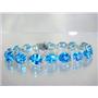 SB003, Swiss Blue Topaz, 925 Sterling Silver Bracelet