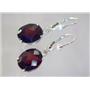 925 Sterling Silver Earrings, Mozambique Garnet, SE207