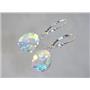 925 Sterling Silver Earrings, Mercury Mist Topaz, SE207