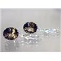 925 Sterling Silver Earrings, Smoky Quartz, SE207