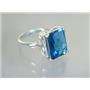 SR188, London Blue Topaz, 925 Sterling Silver Ring
