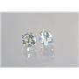 14k Gold Post Earrings, Green Amethyst, E012