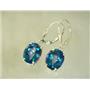 925 Sterling Silver Earrings, Neptune Garden Topaz, SE207