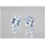 925 Sterling Silver Post Earrings, Silver Topaz, SE102