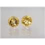 925 Sterling Silver Post Earrings, Citrine, SE212