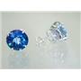 925 Sterling Silver Post Earrings, Neptune Garden Topaz, SE212