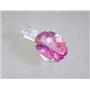 925 Sterling Silver Pendant, Pure Pink Topaz, SP018