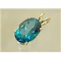 P006, Paraiba Topaz 14k Gold Pendant