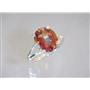 925 Sterling Silver Ladies Ring, Twilight Fire Topaz, SR132