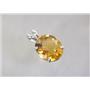 925 Sterling Silver Pendant, Citrine, SP040