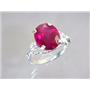 Created Ruby, 925 Sterling Silver Ring, SR154