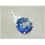 SP087, Neptune Garden Topaz 925 Sterling Silver Pendant