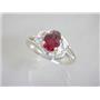 SR176, Garnet CZ, 925 Sterling Silver Ring