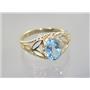 10K, 14K or 18K Gold Ladies Ring, Aquamarine, R137