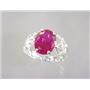 SR162, Created Ruby, 925 Sterling Silver Ring