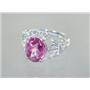 SR162, Pure Pink Topaz, 925 Sterling Silver Ring