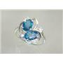 Sterling Silver Ladies Ring, Neptune garden Topaz, SR016