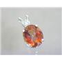 925 Sterling Silver Pendant, Twilight Fire Topaz SP022