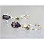 14k Gold Leverback Earrings, Smoky Quartz, E021